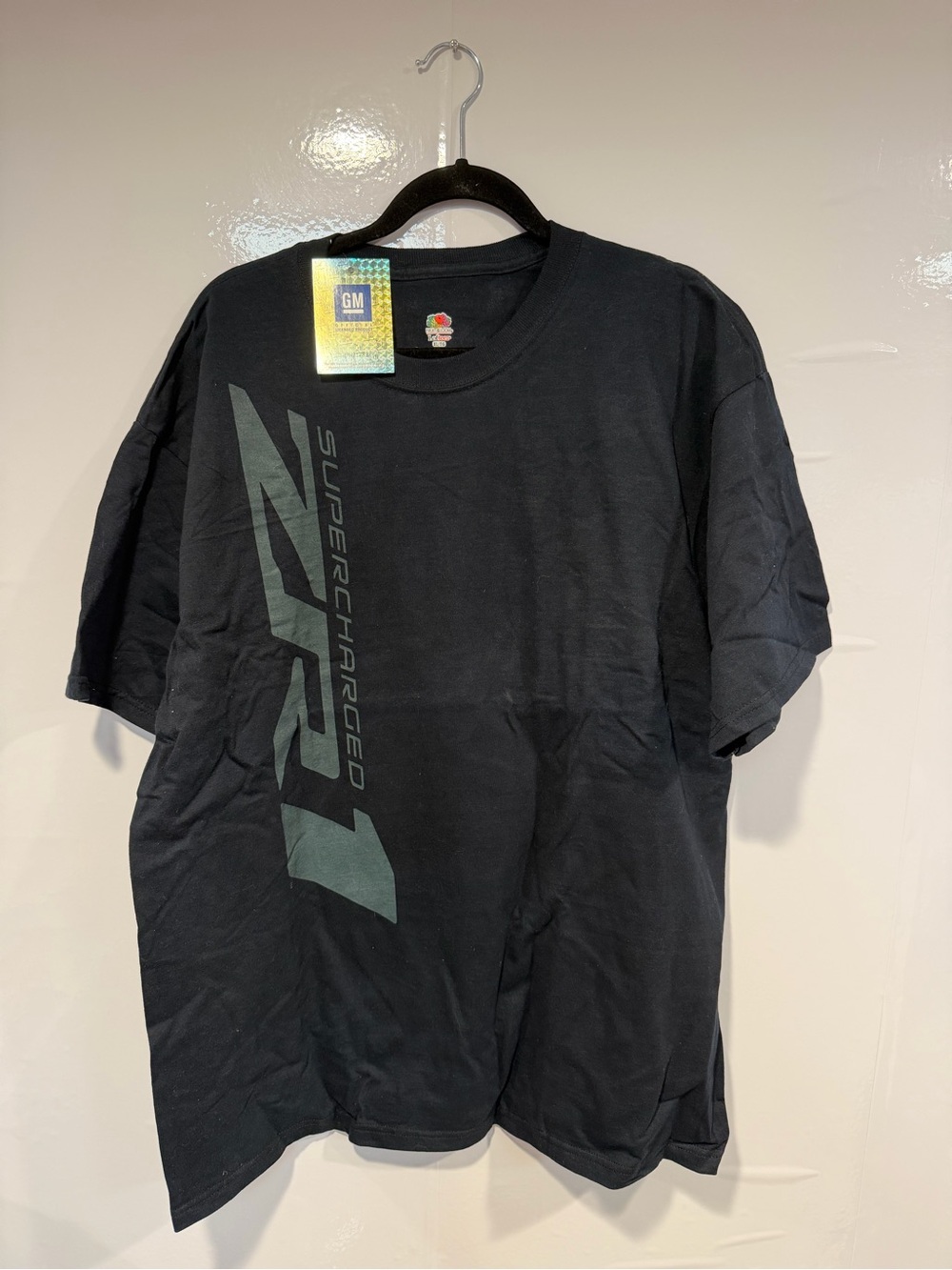 NWT GM Corvette Performance Black 'ZR1 Supercharged' Graphic Tee - Men's